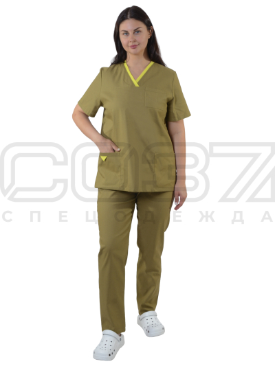 Медицина бязь цв.олива-1