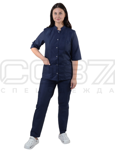 Костюм женский АР404 цв.т.синий тк.тиси (0)