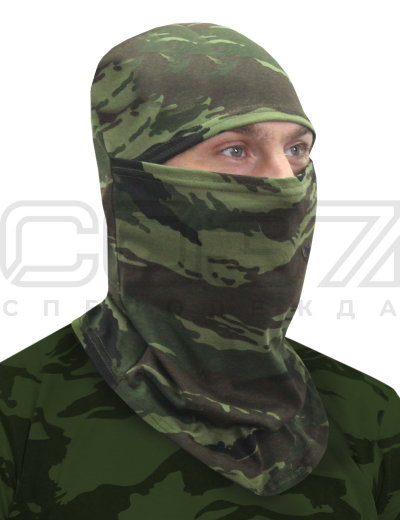 Маска-балаклава трикотажная Active цв.камыш,зелёный тк.кулирка