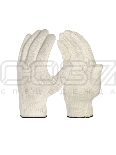 Перчатки трикотажные 6-х нитка 10 класс вязки хб