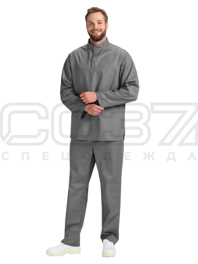 Костюм мужской ХАССП цв.серый, тк.смесовая (2)