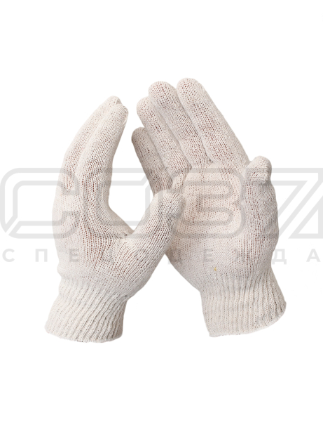 Перчатки трикотажные 4-х нитка 10 класс вязки хб